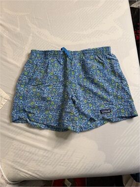 Patagonia Blue Floral Men's Swim Shorts